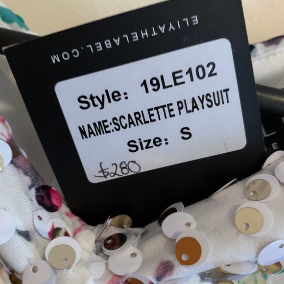 Eliya the Label Sequins Playsuit Size Small*SOLD - Picture 7 of 8